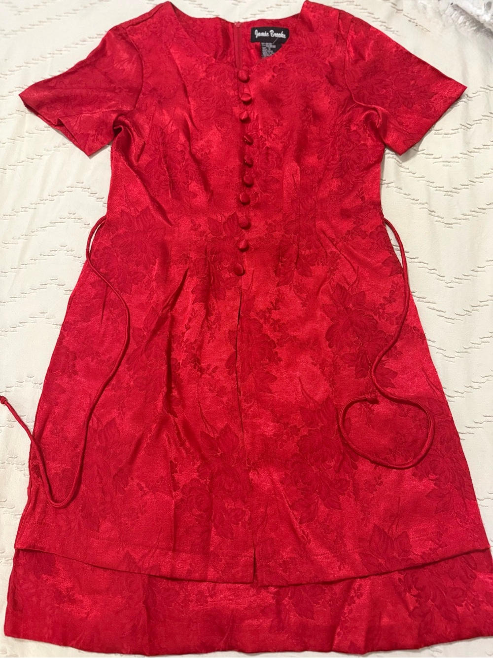 Vintage Red Jamie Brooke A Line Dress
